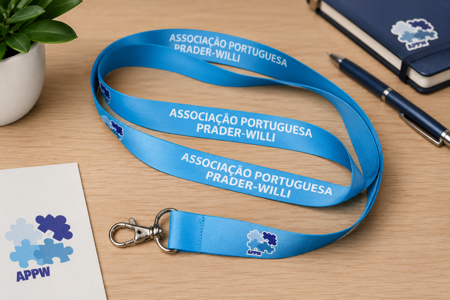 Porta-chaves APPW — Fita Azul