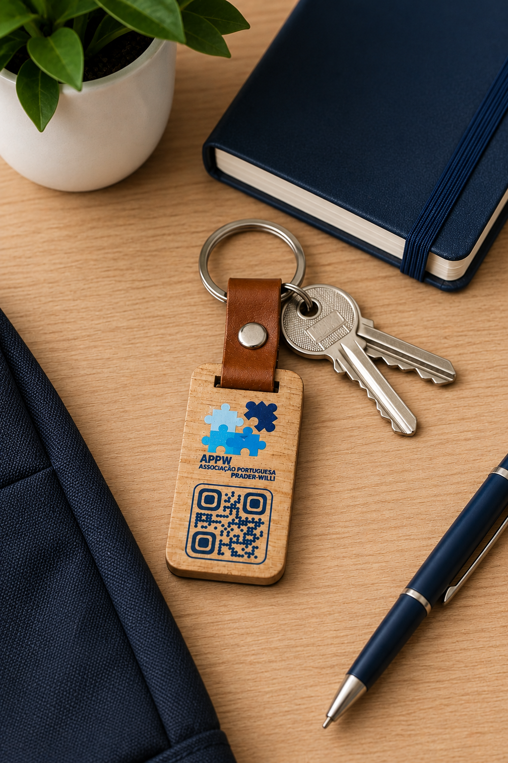 Porta-chaves QR-Code APPW — Madeira